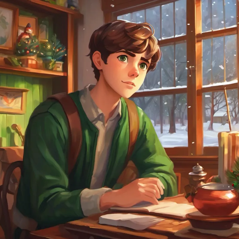 Amanda's friend, short hair, green eyes, helpful calls Protagonist, young, brown hair, brown eyes, energetic, his house is nearly flooded, he's scared.