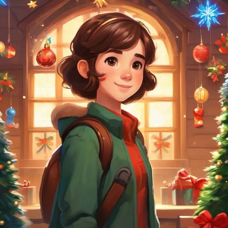 Protagonist, young, brown hair, brown eyes, energetic is proud her initiative led to community action.