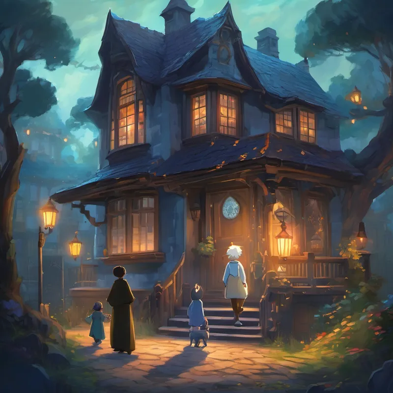 When the ghost saw what the friends had done, he felt his heart fill with warmth and happiness. Gradually, he transformed from a scary ghost into a friendly old man again. From that day forward, he became known as the Town's Sleep Guardian, ensuring that sleeping souls were protected and that restless nights became a thing of the past. The people of the town thanked Emma, Jack, and Lily for their bravery and kindness. They had turned the haunted house into a place of joy and peace, and no one feared the ghost anymore. The friends learned that sometimes, even ghosts just wanted to be seen and loved.