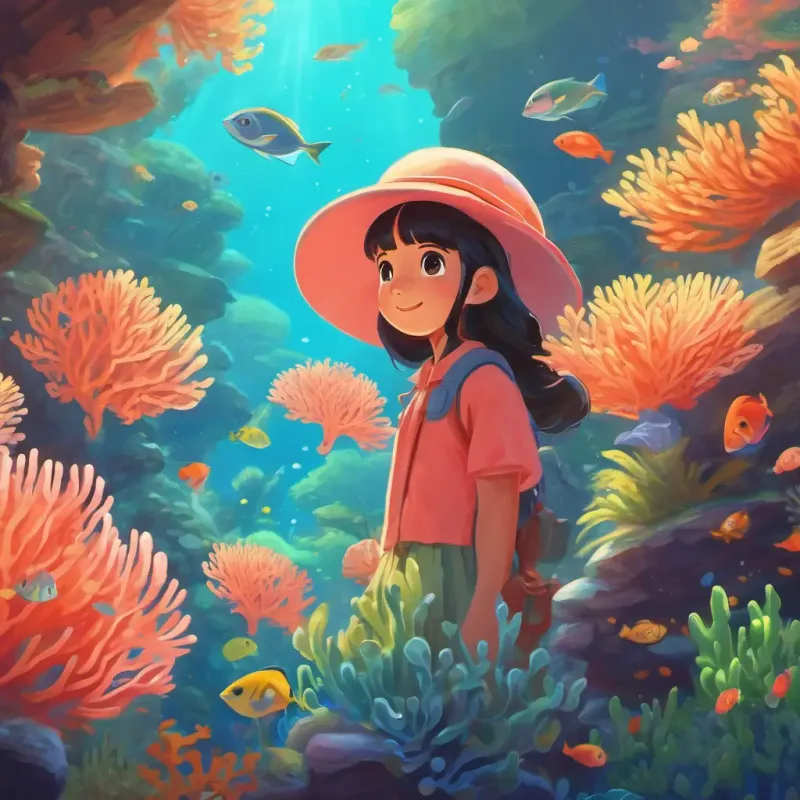 Coral exploring her world with renewed appreciation.