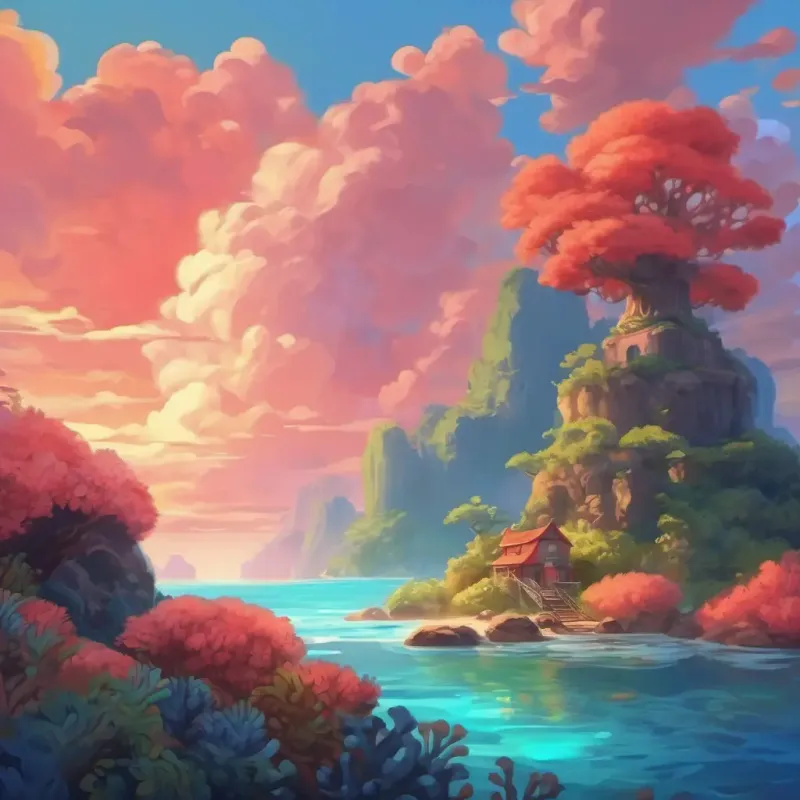 Coral, inspired, suggests an adventure to the human world.