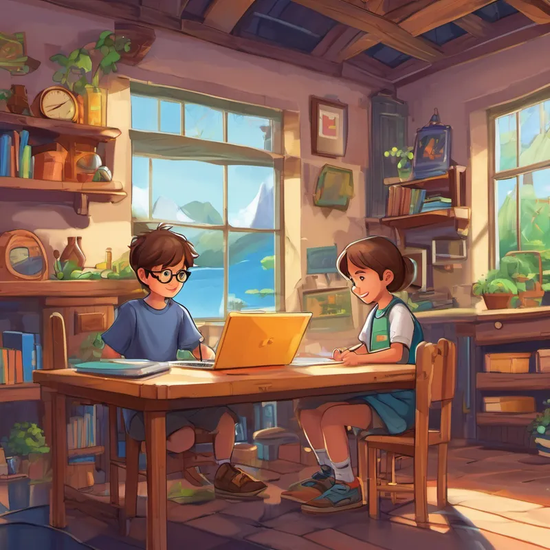 With the help of their newfound friends, Emma and Max used loops to repeat actions, conditions to make decisions, and variables to store information. They learned how to think logically and solve problems creatively, just like a programmer! Through their coding journey, Emma and Max discovered that mistakes were a natural part of programming. They learned to debug their code, which meant fixing any errors they made. This taught them patience, perseverance, and the importance of not giving up, even when things got challenging.
