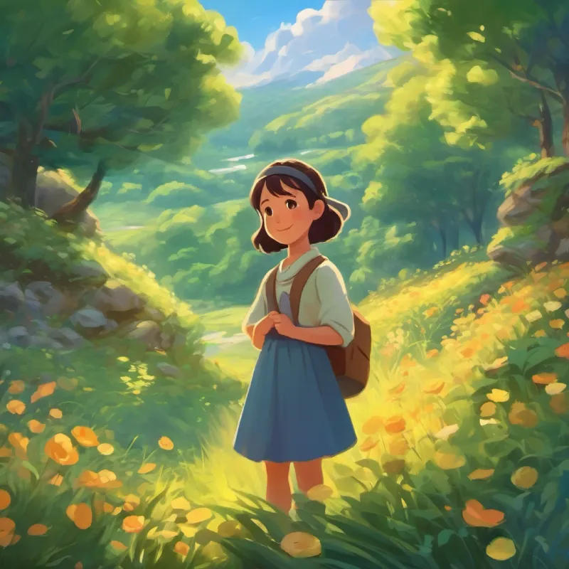 The story focuses on the girl's peace-making using words.