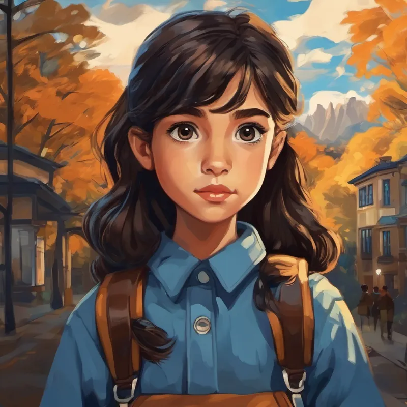 Pelo negro, ojos marrones y Pelo rubio, ojos azules están contentos de ir a la escuela y aprender juntos.