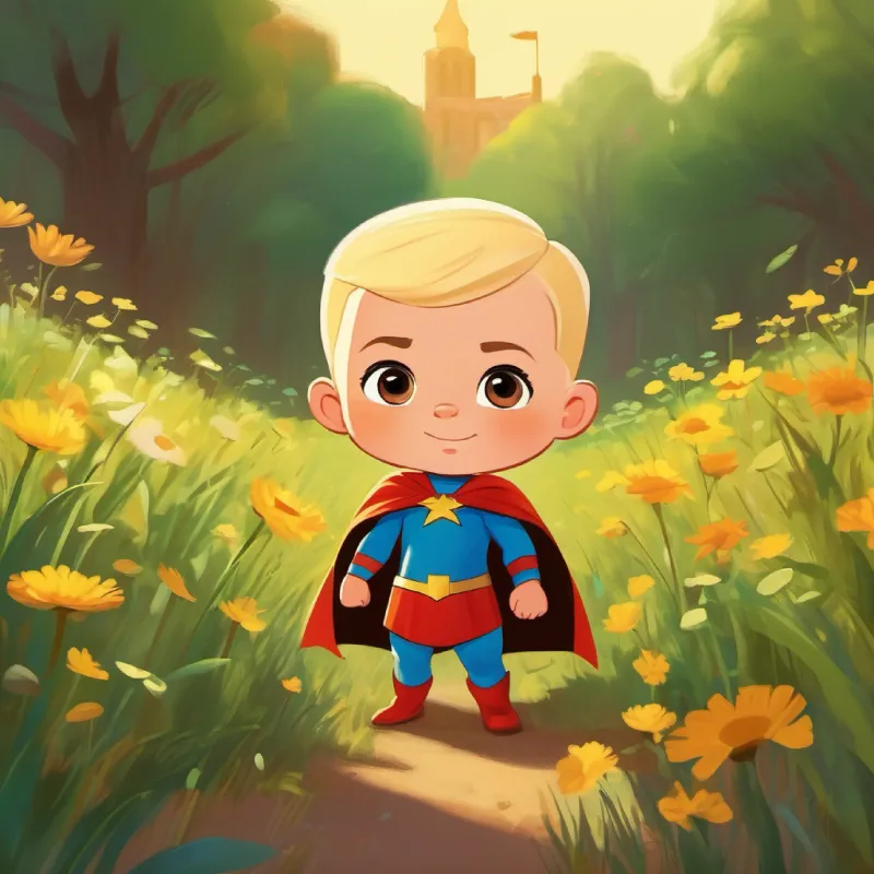 Finny and Mr. Hoppers search in the meadow.