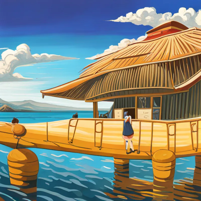 Un vaisseau spatial éclaté avec des morceaux