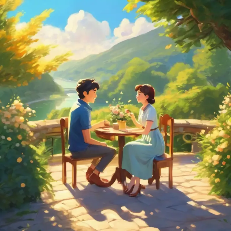 Sunny day, proposal, happiness