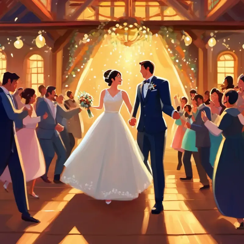 Wedding, celebration, dancing, laughter