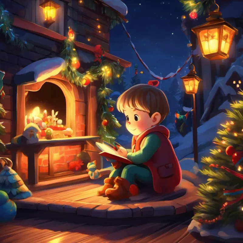 Night setting, introduction of little monsters, bedtime prep.