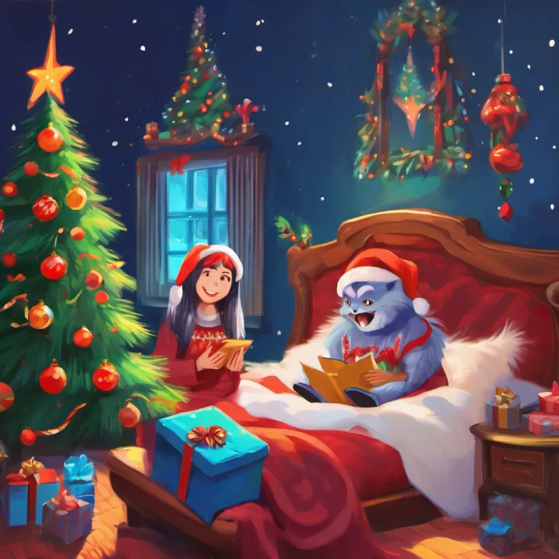 Sister monster, fun pre-sleep interaction.