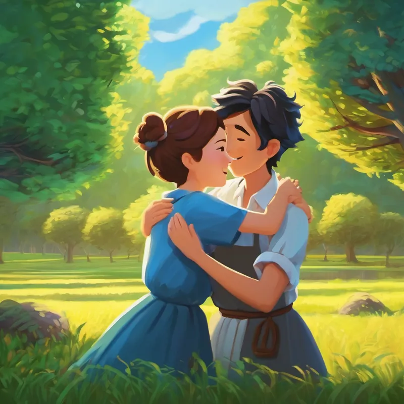 Happy ending, emphasizing the power of friendship