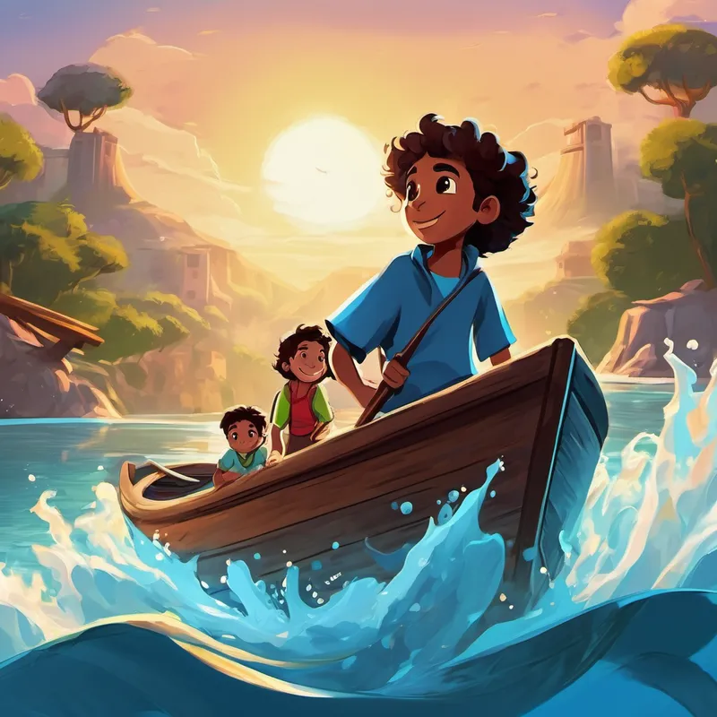 And so, dear children, the story of Hamad and his splashing adventure comes to an end. Remember, always follow your passion, just like Hamad did with swimming. And never forget the love and support of your family, just like Hamad's brother and sister. Who knows, maybe one day you will have your own splashing adventure too! Goodnight, and happy swimming!