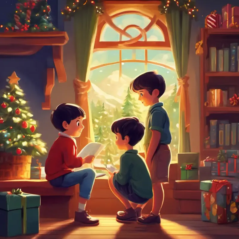 2 kids planning with mr Alejandro