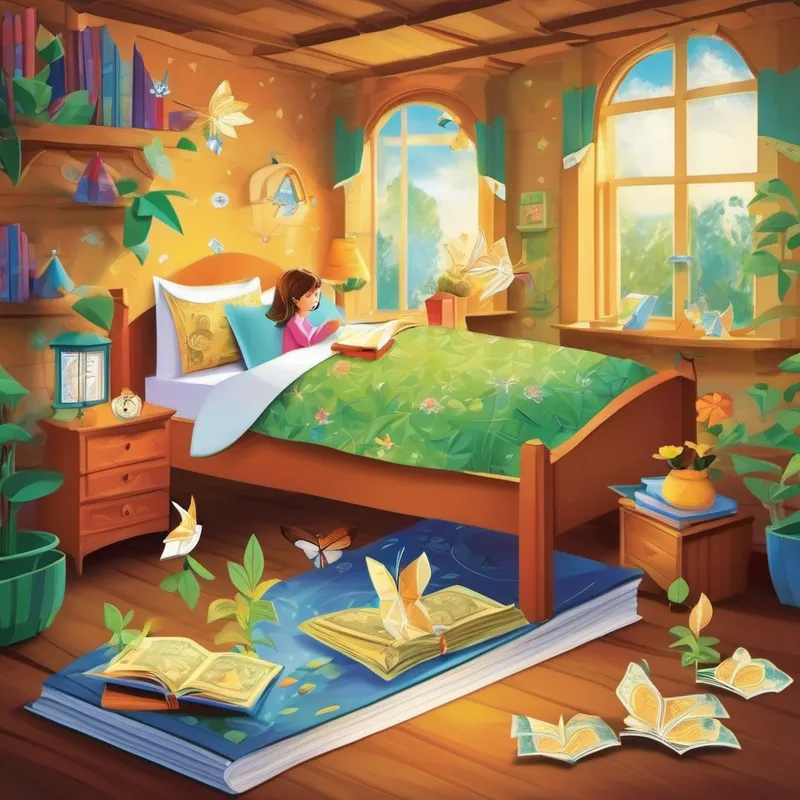 Once upon a time, in a small village, there lived a curious and intelligent little girl named Lily. Lily had a big dream to become the smartest person in the world. One evening, as Lily was getting ready for bed, her grandmother, Grandma Daisy, came into her room with a special book in her hand. It was a book about money! Grandma Daisy tucked Lily into bed and said, "Lily, would you like me to tell you a bedtime story about money? It is not just about coins and dollars but also about the importance of saving, sharing, and being wise with our finances."