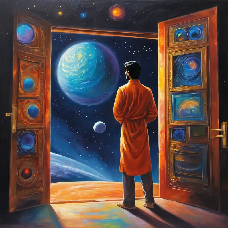 Aditya approached the spacecraft, his heart pounding with excitement and a touch of fear. The door swung open, inviting him inside. The moment he stepped in, he found himself immersed in the most fantastic sight he had ever seen. The spacecraft was filled with colorful lights, screens displaying the beauty of the universe, and a soft voice emanating from within. "Welcome, Aditya," the voice whispered in his ear. "I am the Guardian of Good Listening. You have proven yourself a great listener, and your dreams of exploring the moon have not gone unnoticed."