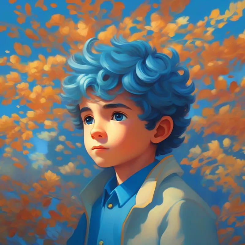 Il Un piccolo principe biondo con capelli biondi e occhi blu. viaggia tra pianeti colorati e strani abitanti.