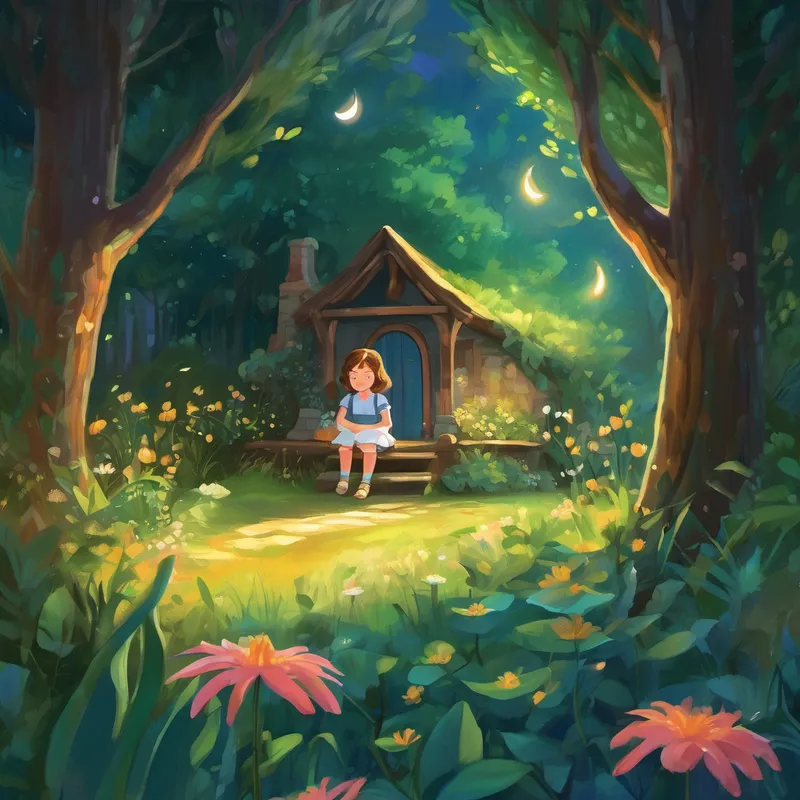 Once upon a time, in a small village nestled near a magical forest, lived a little girl named Lily. Lily had a mischievous smile that could light up any room. She spent her days exploring the enchanted woods, playing with her friends, and dreaming of extraordinary adventures. But there was something bothering Lily. She had lost her beloved grandmother not too long ago and felt a deep sadness in her heart. One evening, as the moon peeked through her bedroom window, Lily's mother tucked her into bed. Sensing her daughter's sadness, she decided to share a special story with her. "Lily, my dear," she began, "this is a tale about a young girl named Amelia, who learned that grief is a part of life."