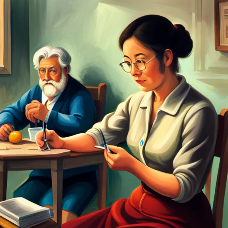 Benjamin's mom using visual aids to explain vaccines