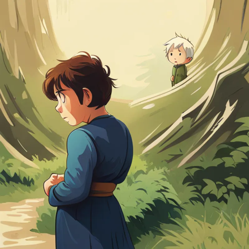 Benjamin looking at his mom with a mix of fear and trust