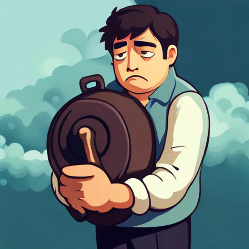 Ben looking tired and sad, carrying the weight of responsibility