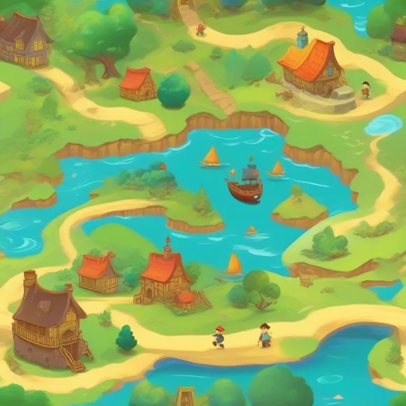 Blanket creating a treasure map and going on an adventure.
