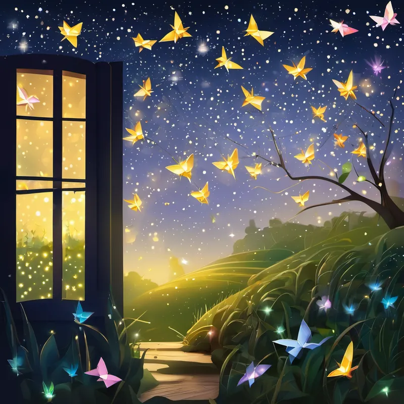 Once upon a time, in a quiet village, there lived a little firefly named Twinkle. Twinkle was different from other fireflies; she couldn't shine her light. She felt sad and left out when she saw all the other fireflies lighting up the night sky. Every night, Twinkle would watch as the other fireflies glowed with joy. She would try so hard to shine her light too, but no matter how much she tried, her light would not come out. Twinkle felt like she was missing something important.
