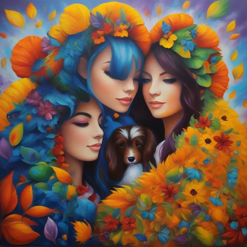 Strong friendship, unique and full of love, forever friends