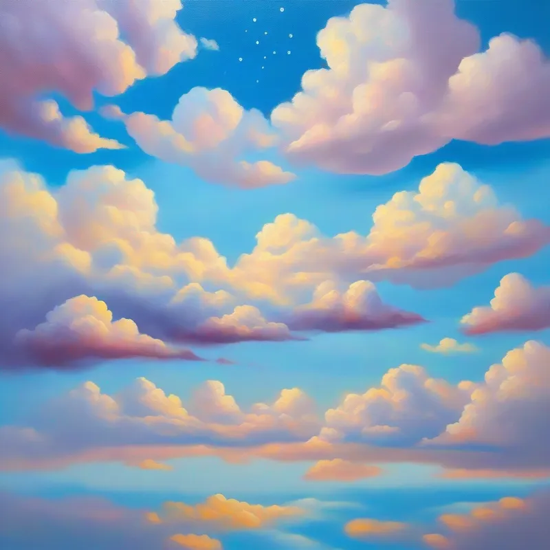 Floating in the sky, beautiful shapes, joy, forever friends