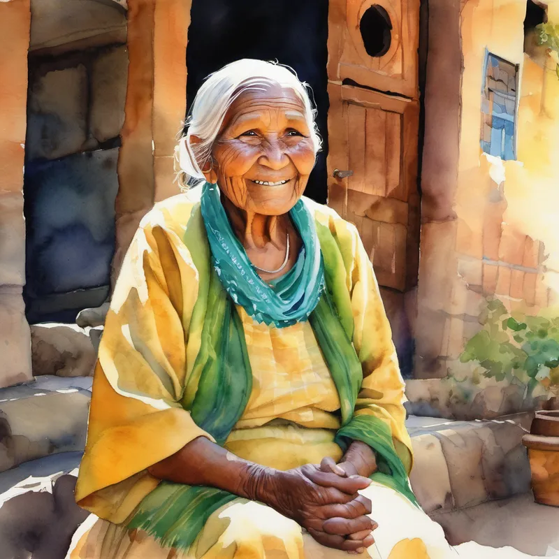 Once upon a time, in a small town nestled between verdant hills, there lived the wise elder Agendina. She was known as the village's most knowledgeable old lady, and her wisdom was sought by everyone in the community. People respected and trusted her, as her words were full of warmth and kindness. One sunny day, when the town's inhabitants gathered for their annual community meeting, Agendina was chosen as the leader. As always, she welcomed each and every person, from the smallest child to the oldest elder, with an open heart. She stood before them, her silver hair shining in the sunlight, and smiled.