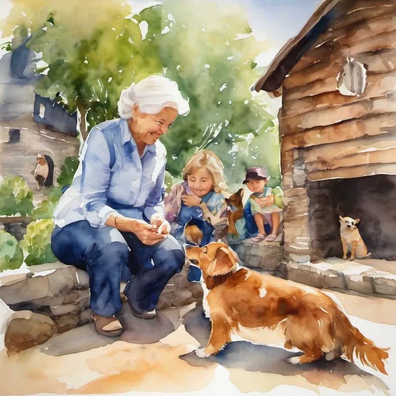 She explained that everyone, regardless of age or background, had unique talents and strengths to offer. The littlest child with their boundless curiosity could envision imaginative ideas for the town's betterment. The older generations, with their experience and wisdom, could guide and support these ideas. Through friendship and cooperation, they could create a harmonious environment where dreams could be born and nurtured. As Agendina spoke, the small dog wagged its tail, seemingly understanding the importance of unity and friendship. It felt the warmth and love in the room and knew that it had found a place among these kind-hearted people.