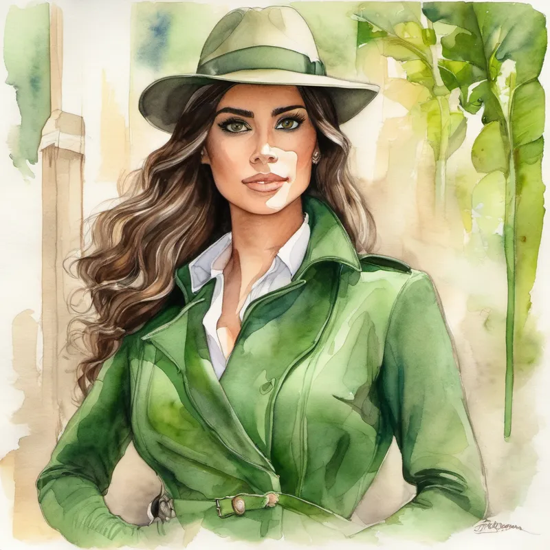 Valentina: Pelo castaño, ojos verdes Una detective valiente y decidida encontrando una pista: una tela rasgada