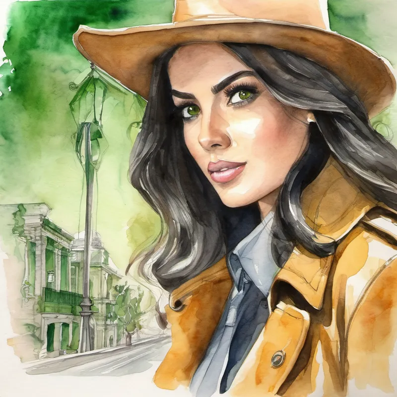 Valentina: Pelo castaño, ojos verdes Una detective valiente y decidida atrapando al villano y entregándolo a las autoridades