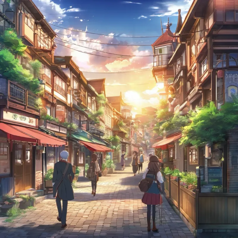 Defeating the shadows, town returning to normal.