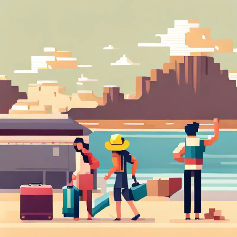 Friends packing beach bags, ready for adventure