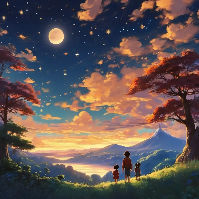 And from that day forward, they always looked up at the night sky, knowing that the universe was filled with endless possibilities for discovery and friendship. The end.