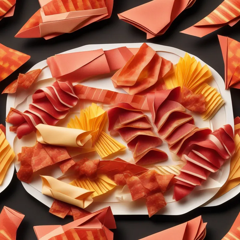 a plate of steamy bacon and sausage