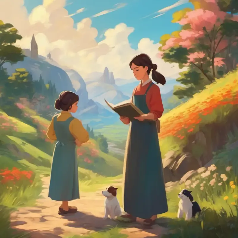 The sisters work together with different talents to solve the problem