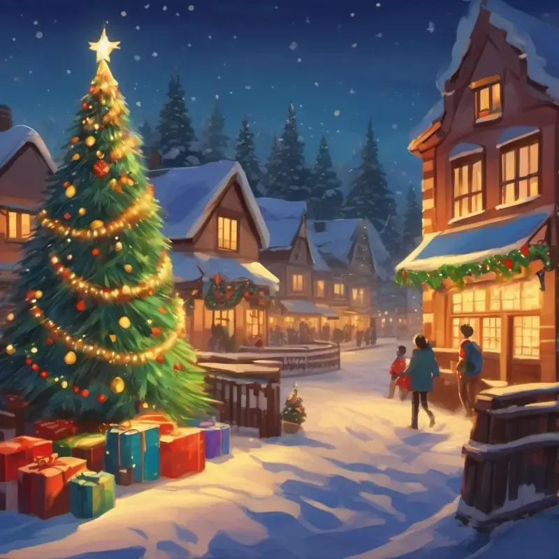 Celebrating Christmas day.