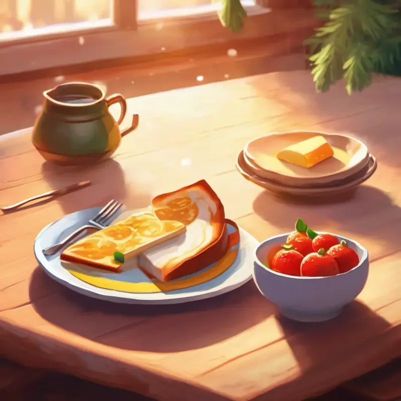 Empty plate in morning, Santa's thank you note.