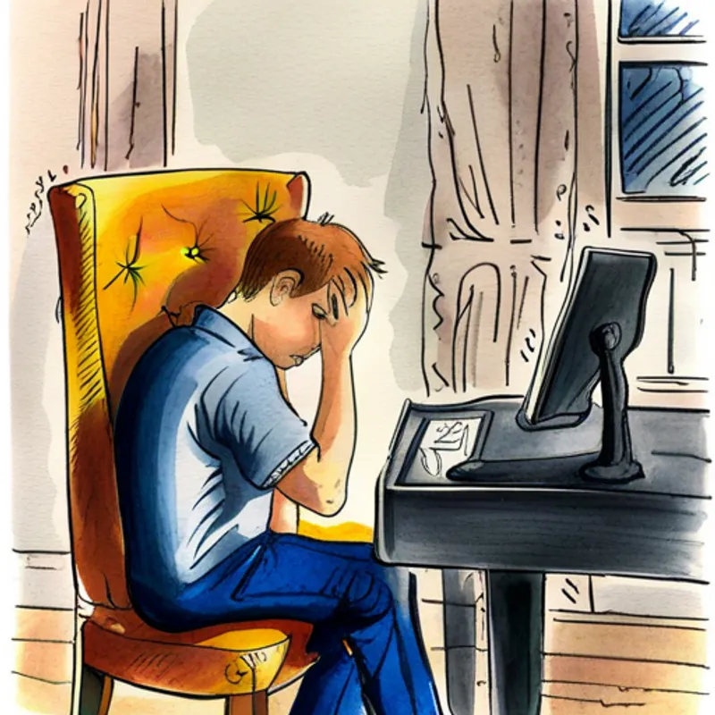 First son scratching his head in confusion