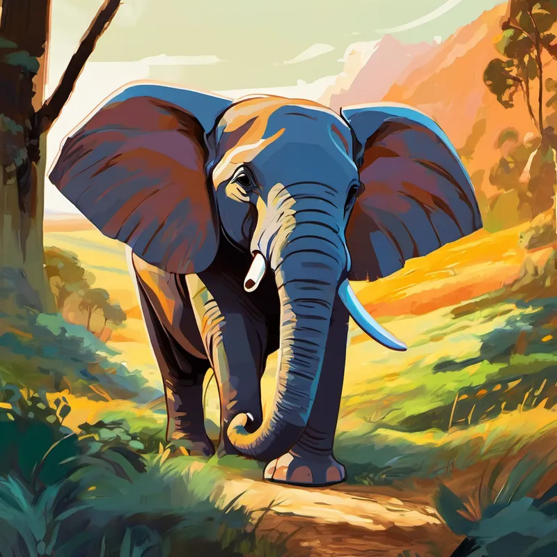 Es war einmal ein kleiner Elefant namens Emil. Er lebte in einem fernen Land und war sehr neugierig. Eines Tages beschloss Emil, die weite Reise nach Indien zu machen, um neue Freunde zu finden. Mit seinem Rüssel packte Emil einen kleinen Koffer und begann sein Abenteuer. Er reiste über Berge und durch tiefe Täler, bis er schließlich in dem bunten und lebhaften Land Indien ankam.