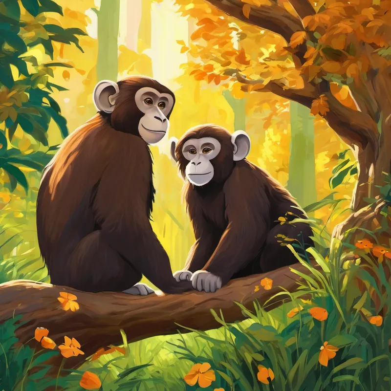 Sie wurden schnell Freunde und beschlossen, gemeinsam auf Erkundungstour zu gehen. Emil und Karam streiften durch die Dschungelpfade und trafen auf viele andere Tiere, darunter einen freundlichen Affen namens Amar. Amar war auf der Suche nach Bananen und schloss sich der Gruppe an. Gemeinsam erlebten sie unglaubliche Abenteuer. Sie sprangen von Ast zu Ast, erforschten geheime Höhlen und planschten in kühlen Flüssen. Emil, Karam und Amar wurden unzertrennliche Freunde und hatten jede Menge Spaß zusammen.