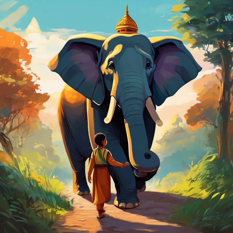 Emil, Karam, Amar und die Kinder aus dem Dorf verbrachten die nächsten Tage zusammen. Sie entdeckten zusammen die magische Schönheit Indiens. Sie besuchten prächtige Tempel, genossen köstliche Gewürze und lernten traditionelle Tänze. Emil, der Elefant, hatte nun viele neue Freunde in Indien gefunden. Obwohl er ursprünglich gekommen war, um neue Freunde zu finden, merkte er, dass er auch Teil einer großen Familie geworden war. Und so lebte Emil glücklich, umgeben von Liebe und Freundschaft, für immer in Indien.