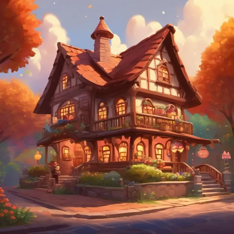 Describing their candy and chocolate house.