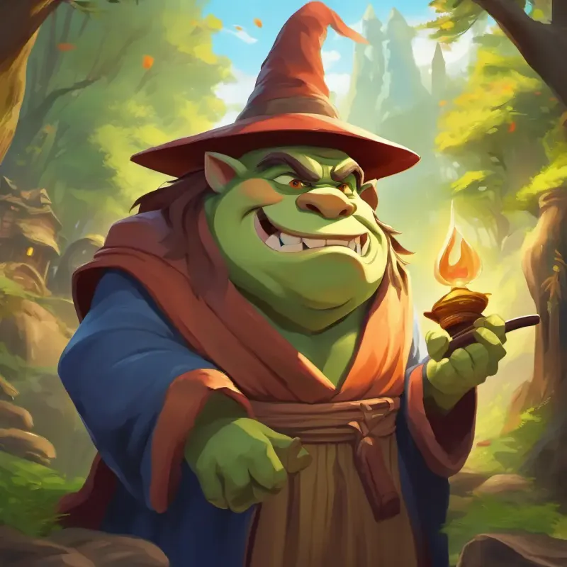 Old, kind eyes, long robes, pointy hat's spells and ogre's hobby.