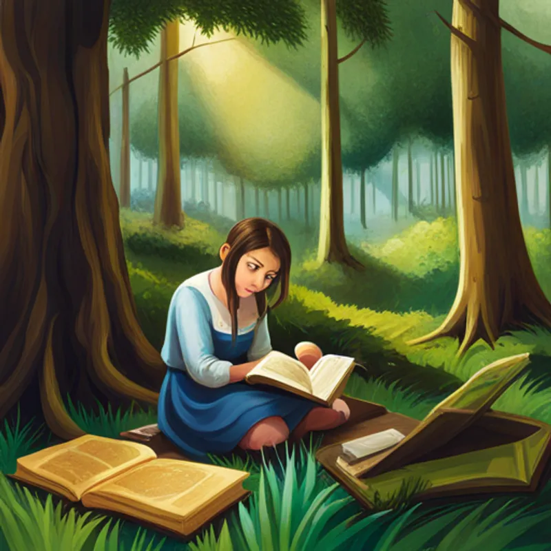 Lisa findet ein geheimnisvolles Buch über den Zauberwald