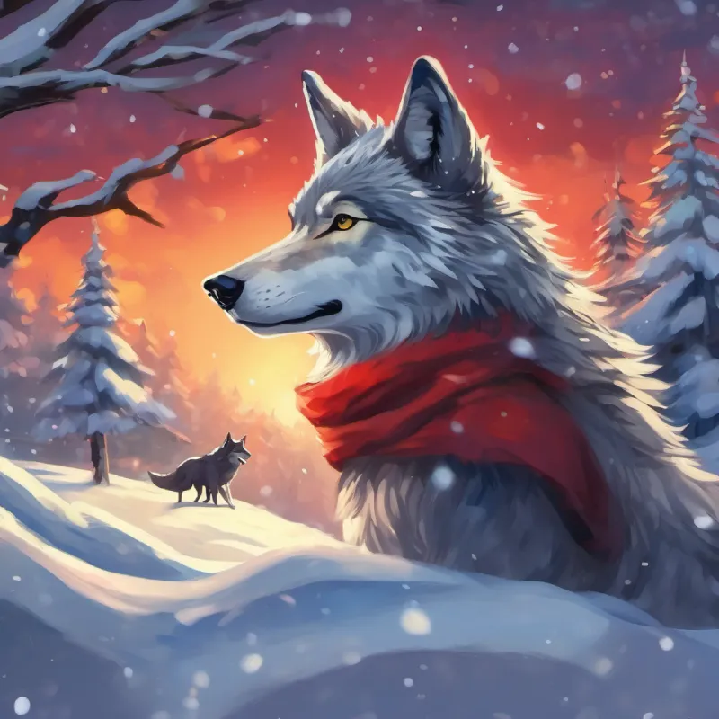 The wolf reveals himself as part of a lesson.