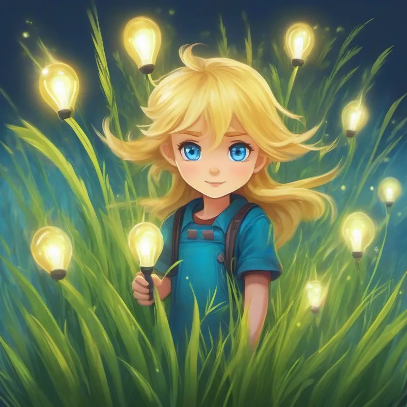 Blond hair, blue eyes, with newfound magic powers. pats Grass and poison-type with a bulb on its back. with a bulb on its back.