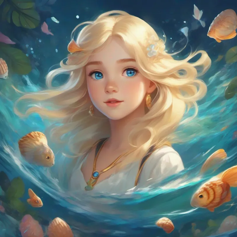 Blond hair, blue eyes, with newfound magic powers. meets Playful water-type with a shell on its back. with a shell and Cute fairy-type that sings people to sleep. that sings.
