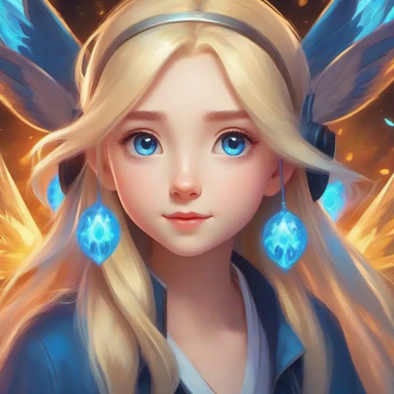 Blond hair, blue eyes, with newfound magic powers. communicates with Pokémon, protects the environment, and spreads love.